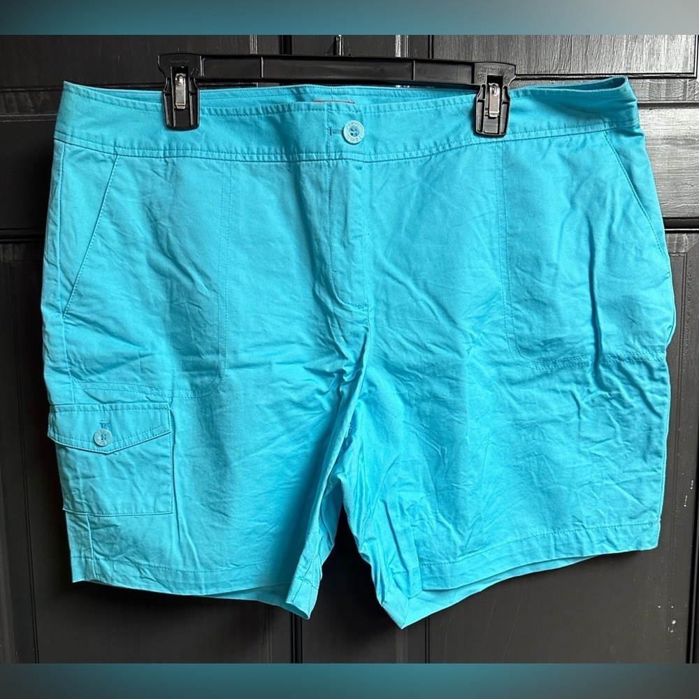 Izod Women’s Shorts Size 16 Bright Blue 5 Pocket